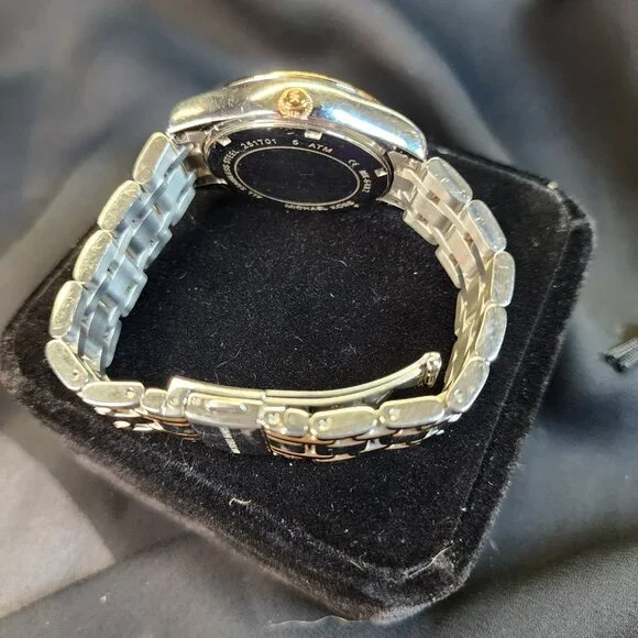 Michael Kors MK6482 Kiley Pave Women’s 2-Tone Crystal Watch 7” Wrist – Pre-Owned - Picture 7 of 11